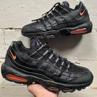 Nike Air Max 95 Black Total Orange (UK 11.5)