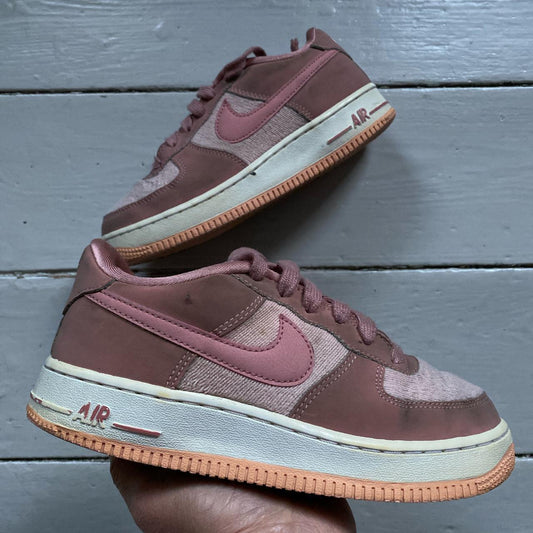 Nike Air Force 1 Pink Suede (UK 4)