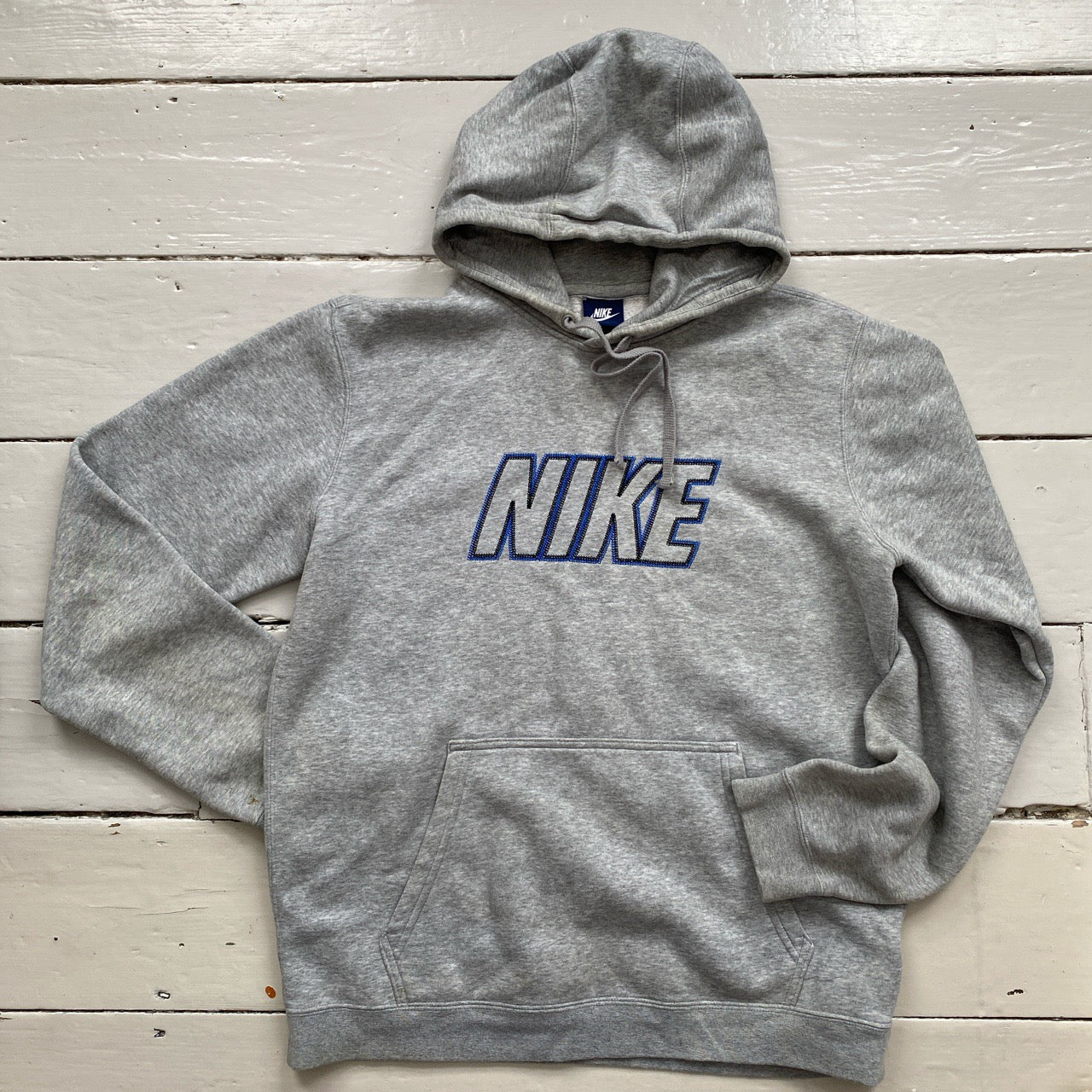Nike Club Stitch Grey Hoodie (Medium)