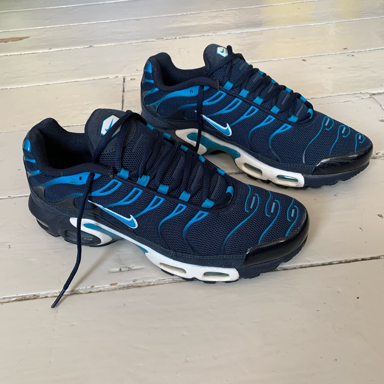 Nike TN Navy Blue and Light Blue (UK 10)