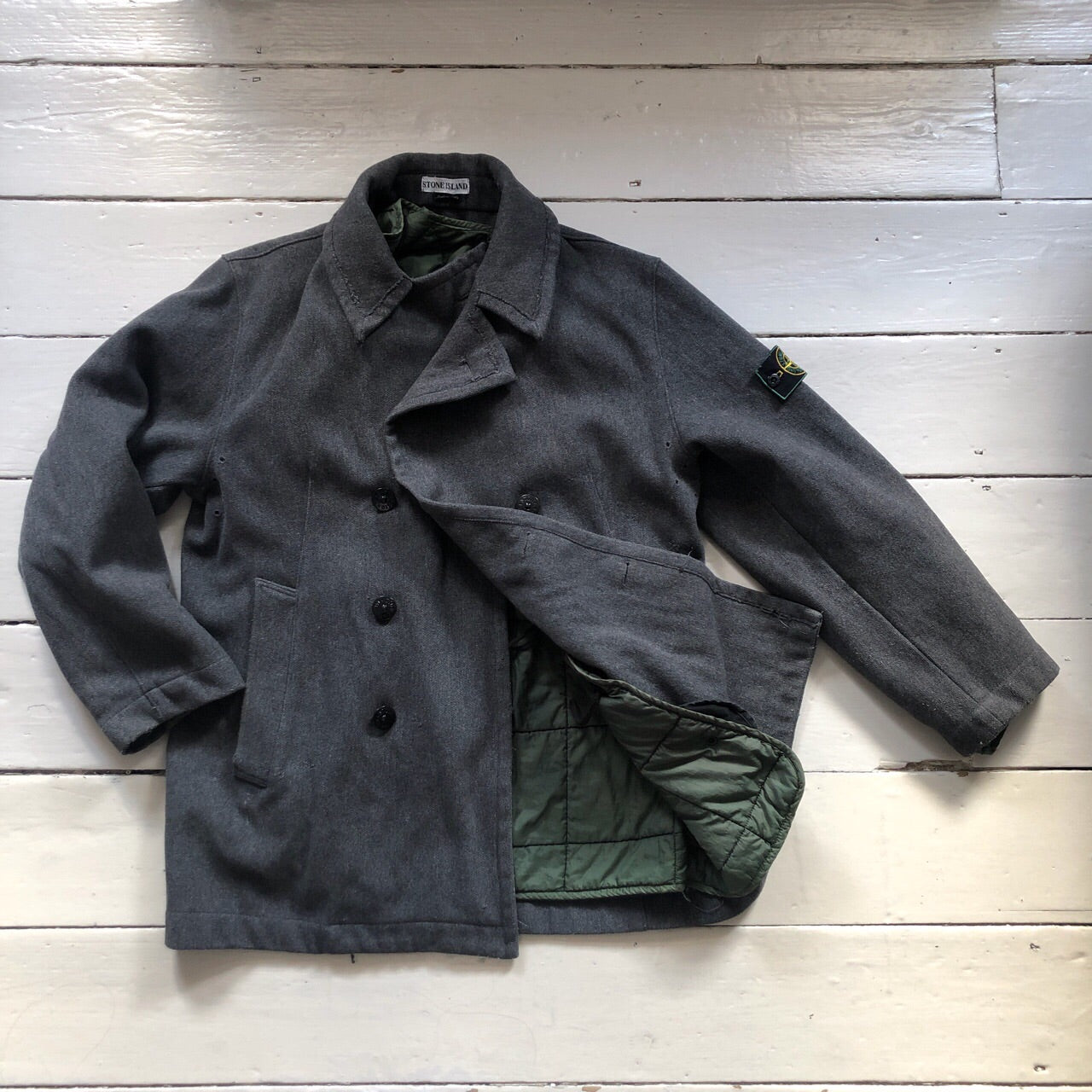 Stone Island Vintage Pea Coat (Medium)