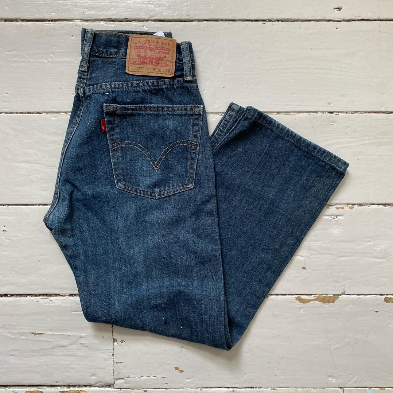 Levis 505 Blue Jeans (30/25)