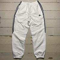 Adidas Baggy White Shell Bottoms (34W)