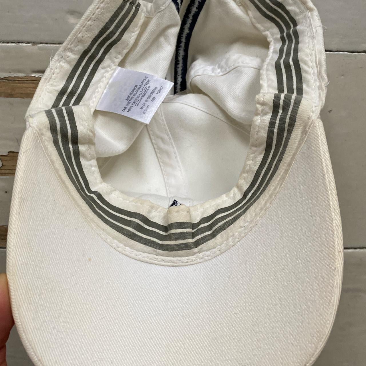 Adidas White and Navy Cap