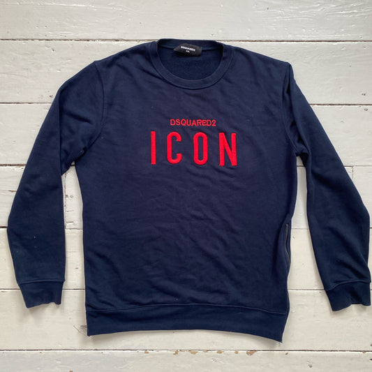 Dsquared2 ICON Navy Jumper (XXL)