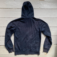 Nike Swoosh Navy and White Hoodie (Small)