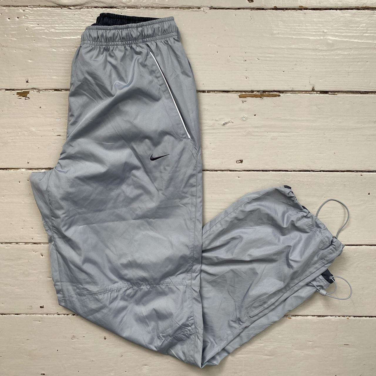Nike Vintage Silver Grey Shell Bottoms (Large)