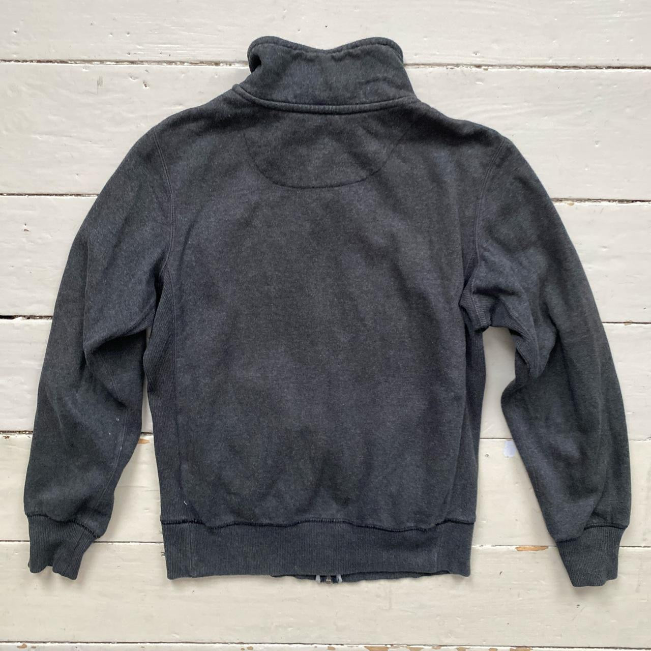 Nike Swoosh Grey Zip Jumper (Small)