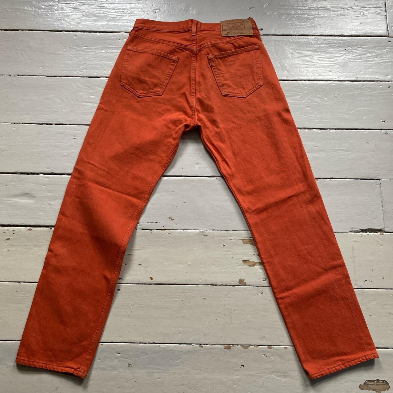 Levis 501 Orange Jeans (34/32)