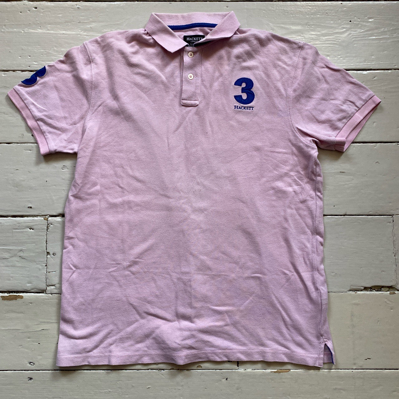 Hackett Pink Polo Shirt (Large)