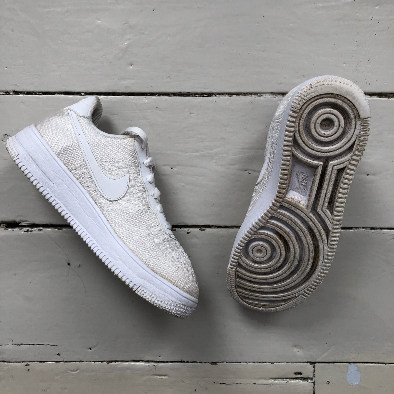 Nike Air Force 1 Flyknit White (UK 6)