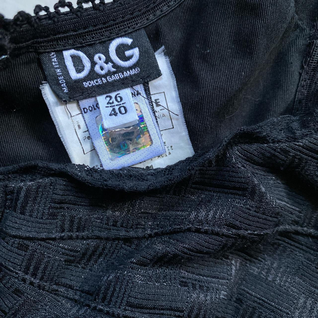Dolce & Gabbana Bondage Vintage Black Dress Skirt (Small)