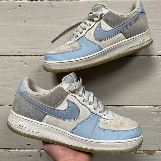 Nike Air Force 1 Light Blue and Grey (UK 9)