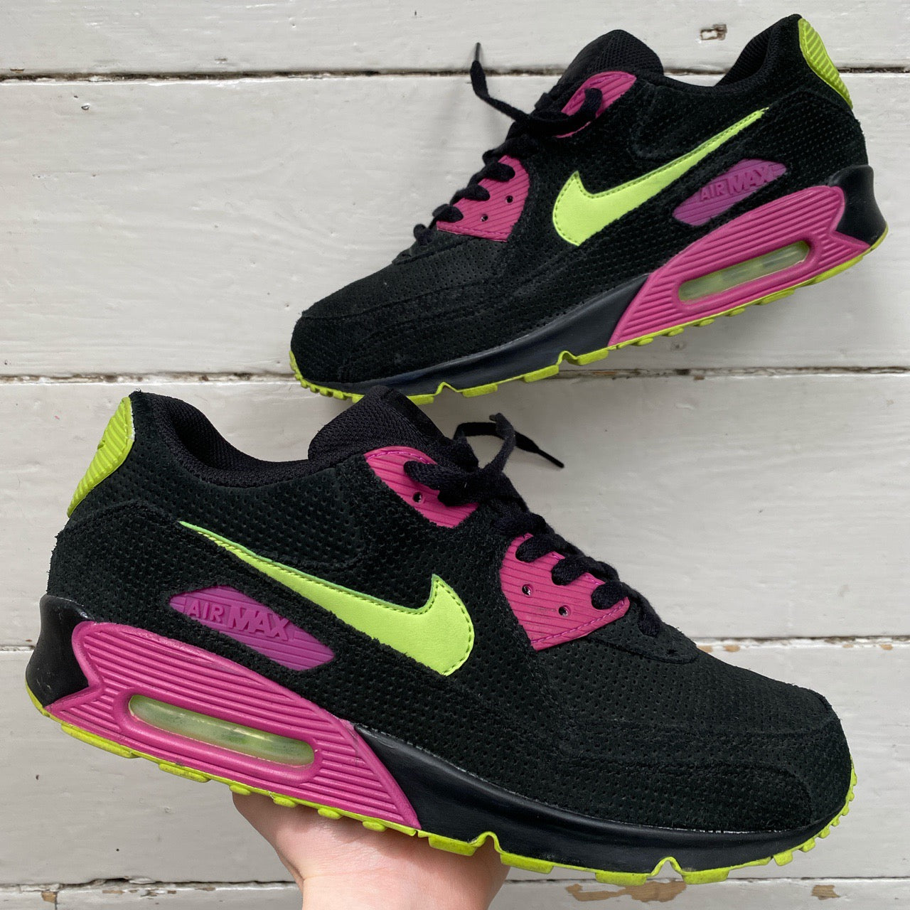 Nike Air Max 90 Citron Rave Pink Joker 2008 (UK 9.5)