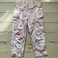 Dior Vintage Monogram Pink Floral Trousers (UK 14)