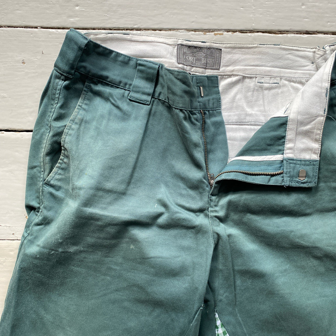 Dickies Green Two Tone Shorts (34W)