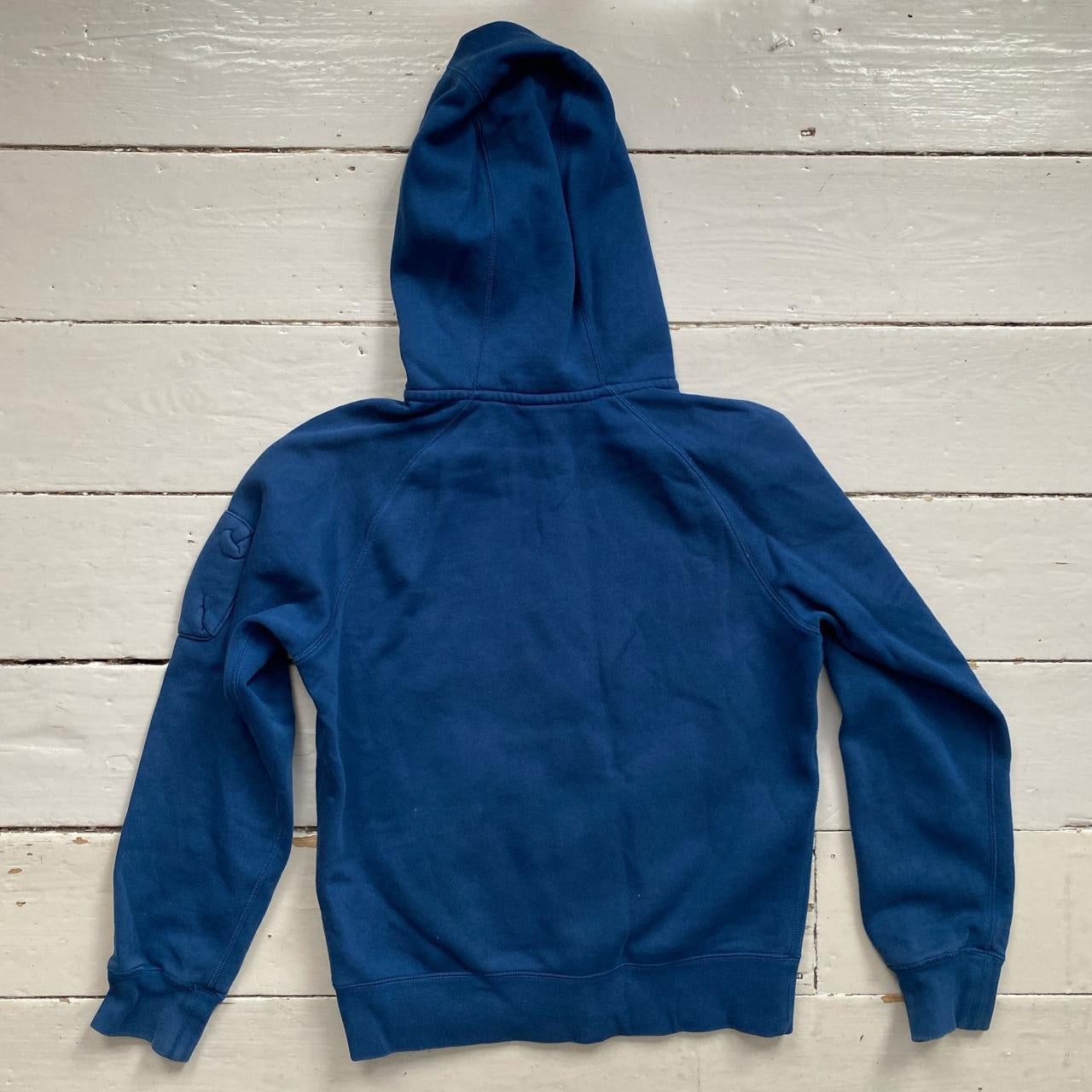 Nike Swoosh Blue Hoodie (Small)