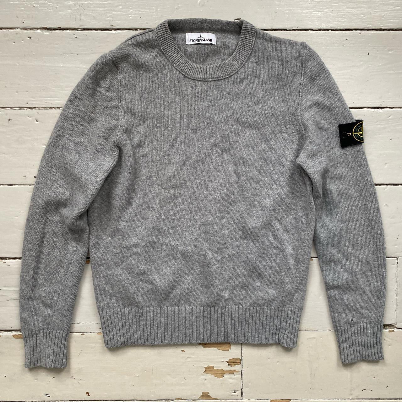 Stone Island Wool Jumper Grey (Medium)