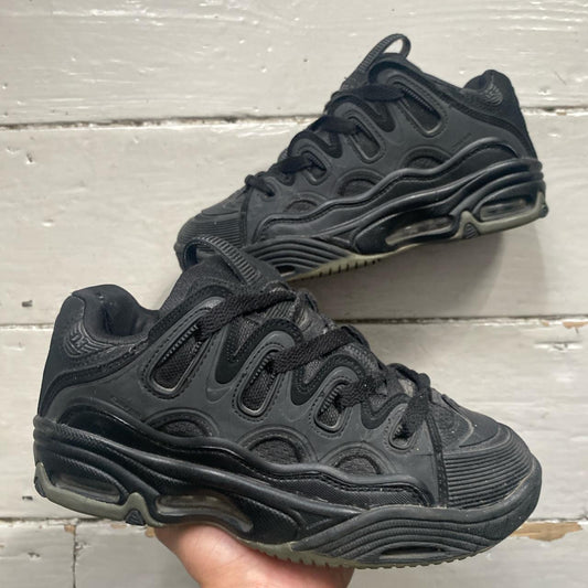 Osiris D3 2001 Black Trainers (UK 4)