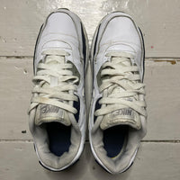 Nike Air Max 90 White Navy (UK 4.5)