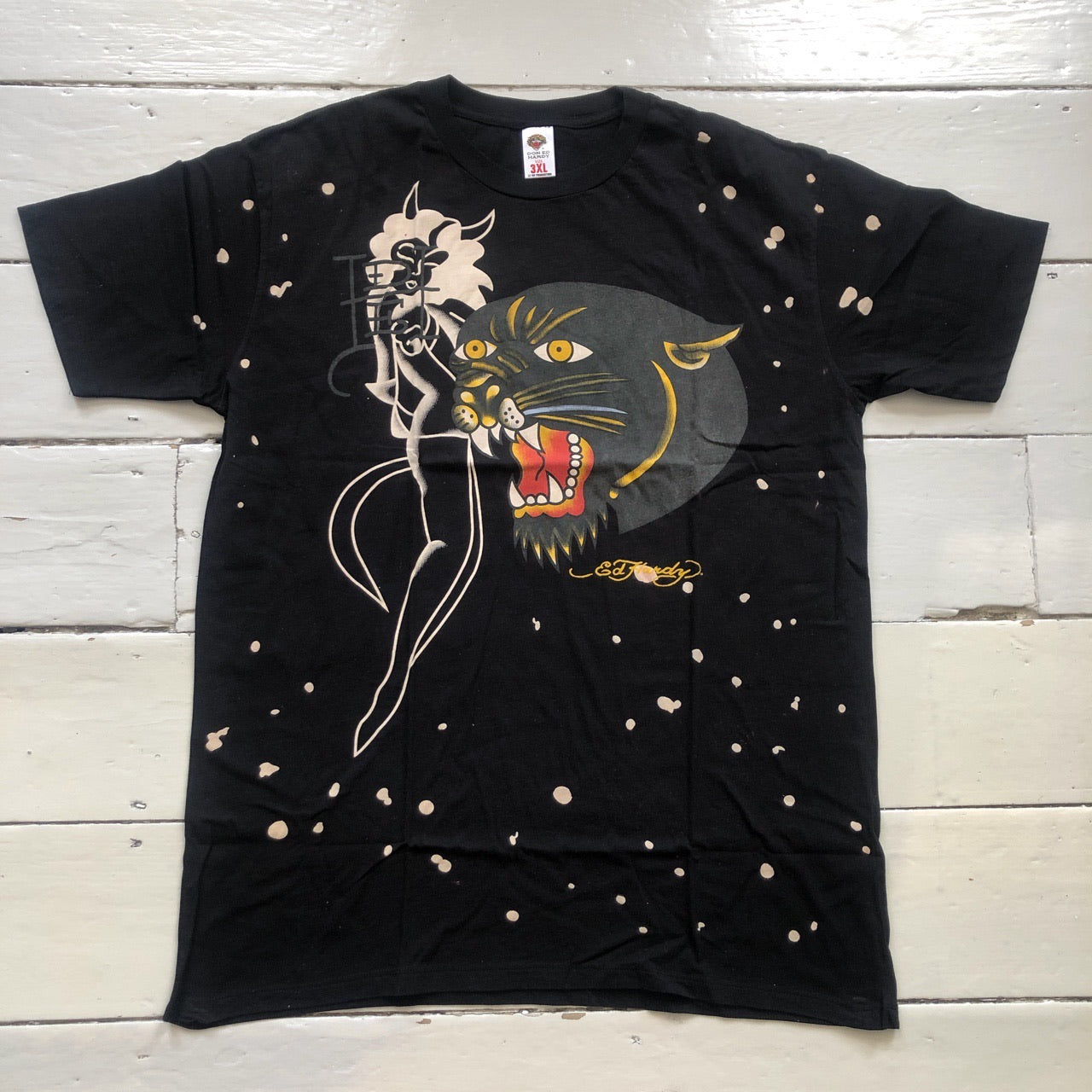 Ed Hardy Black Panther T-Shirt (XXXL)