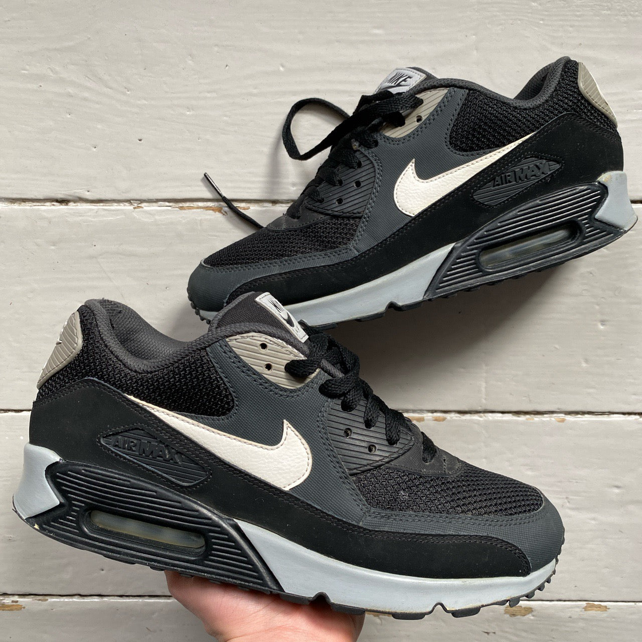 Nike Air Max 90 Black White Grey (UK 9)