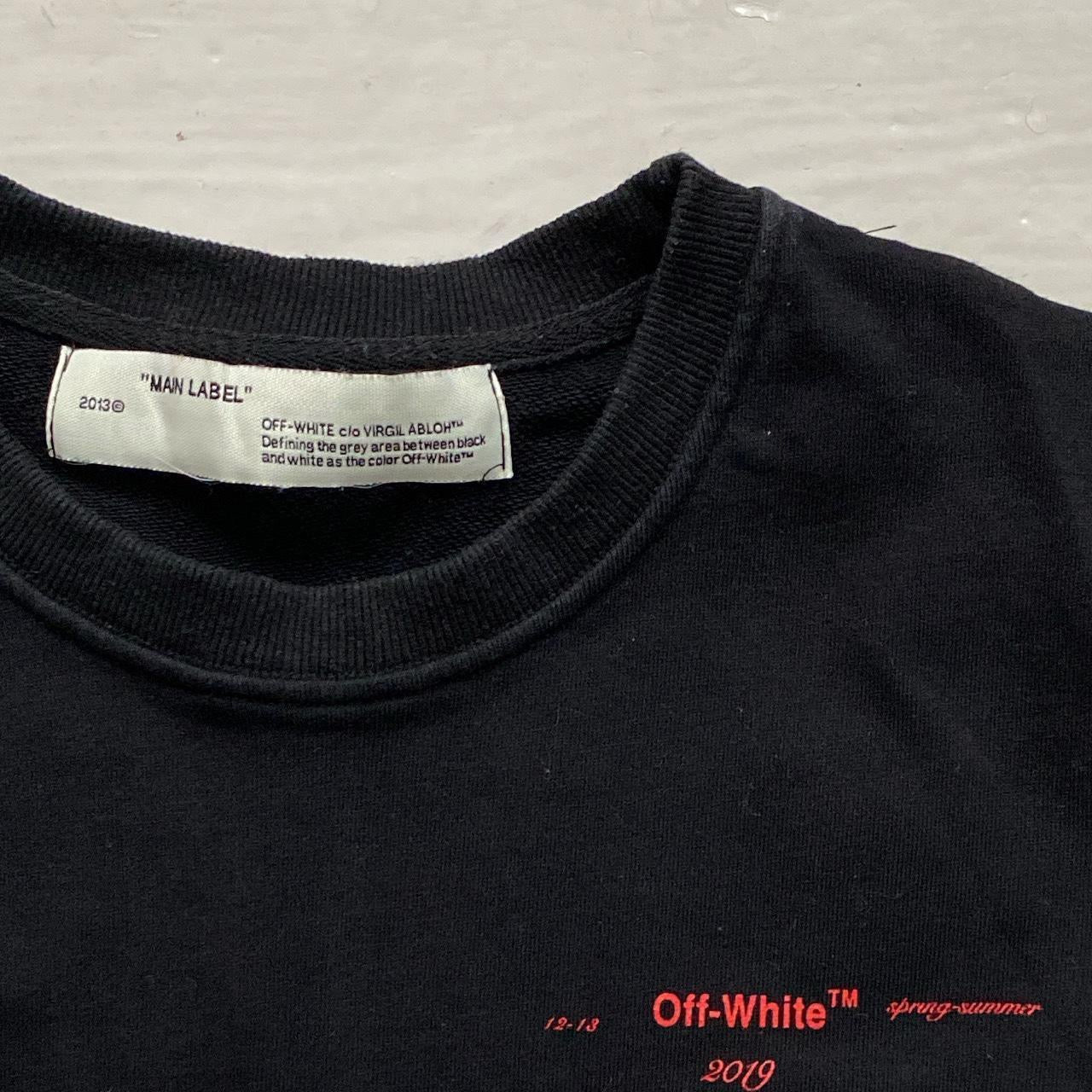 Off White Cross Jumper (Small)