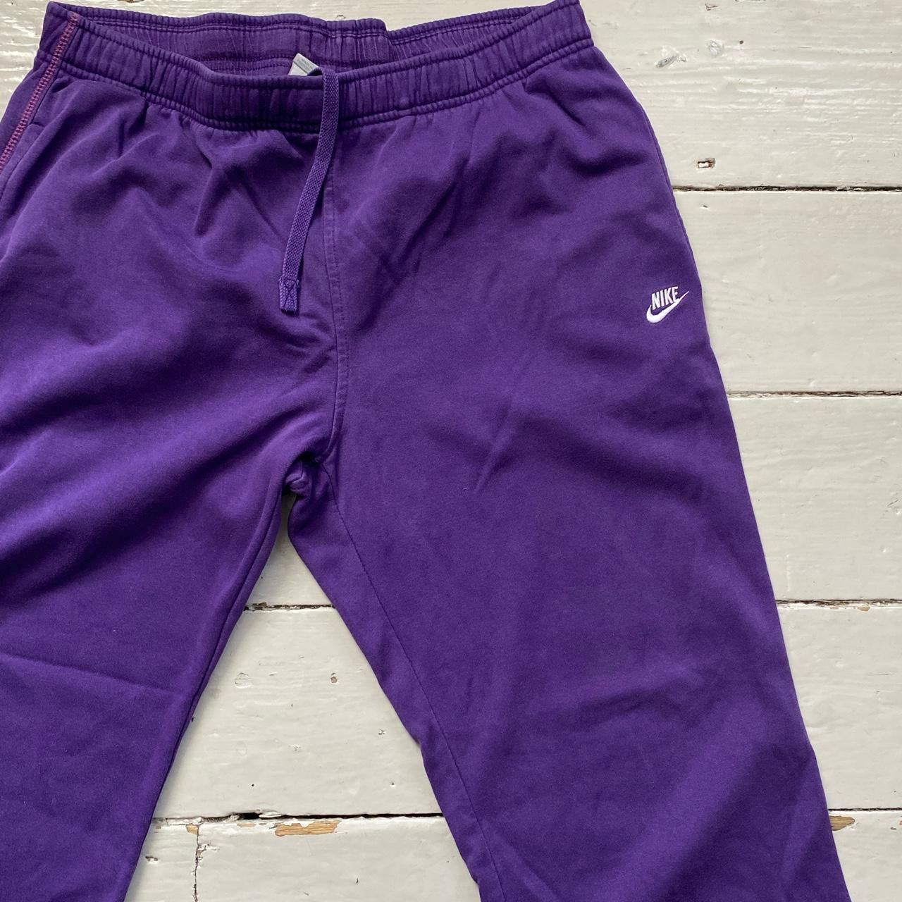 Nike Swoosh Purple Joggers (Large)