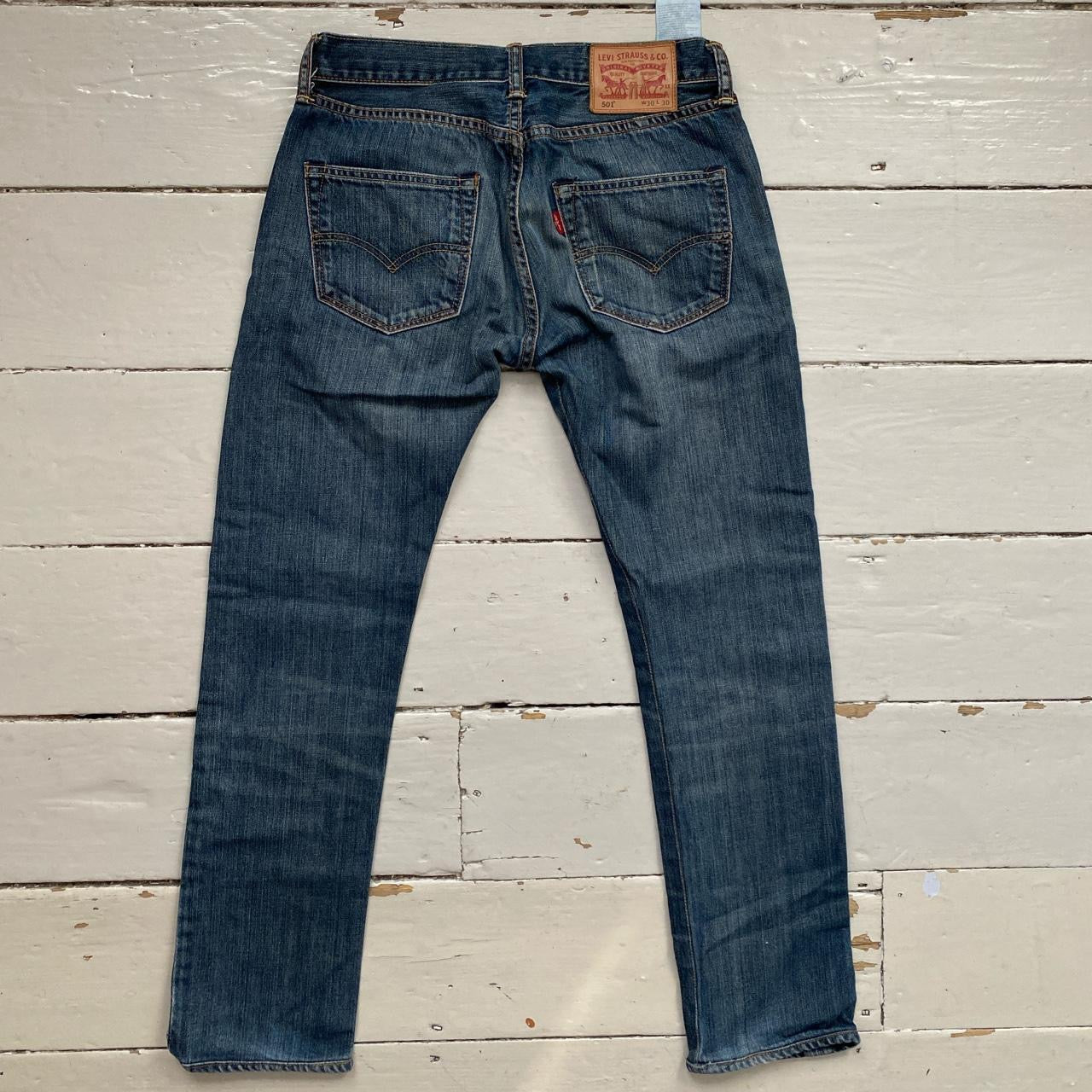 Levis 501 Navy Jeans (30/29)