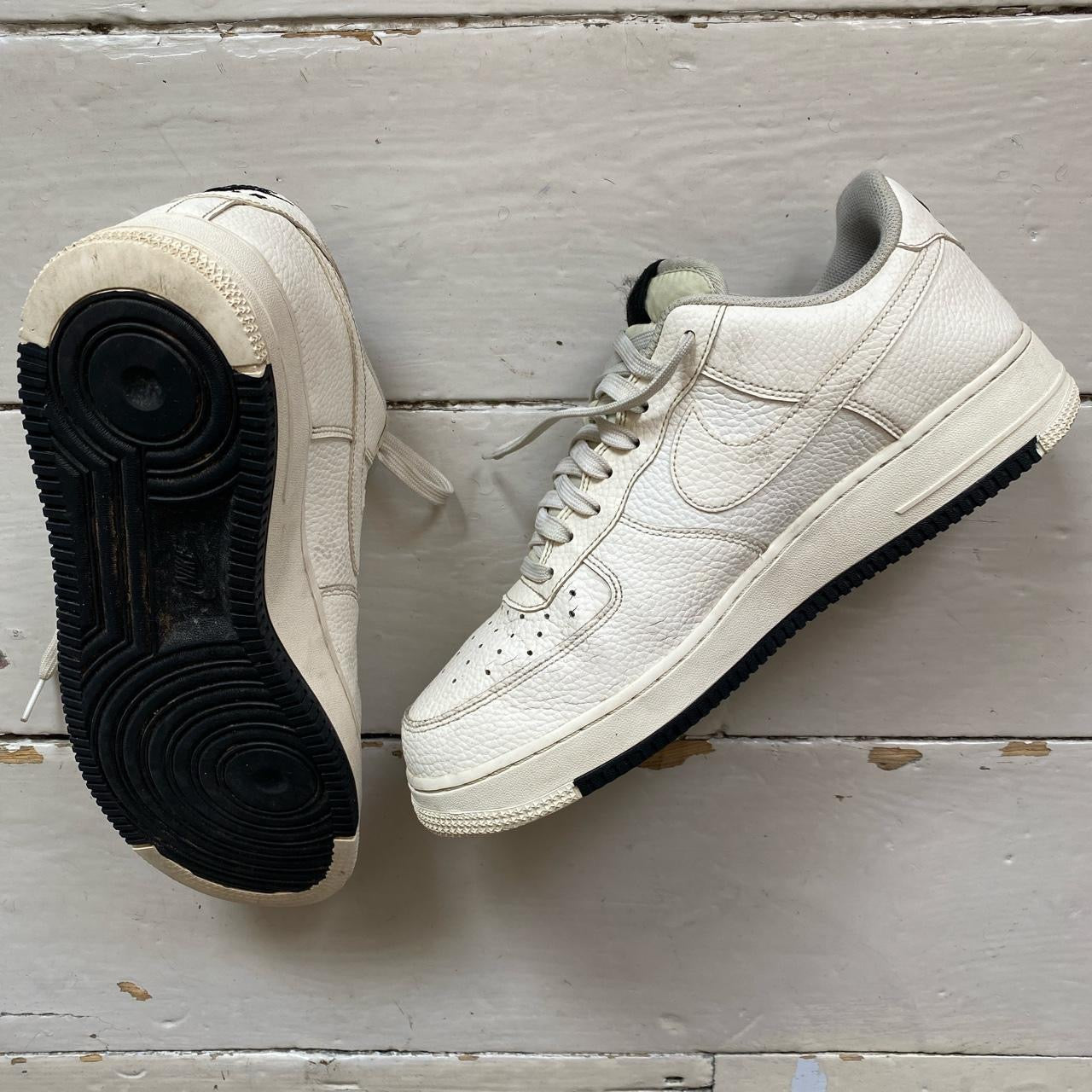 Nike Air Force 1 White and Black (UK 10)
