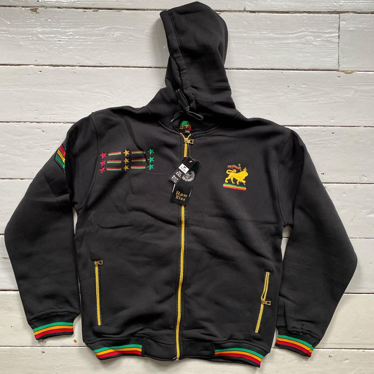 Raw Blue Vintage Rasta Lion Tracksuit (XXL both)