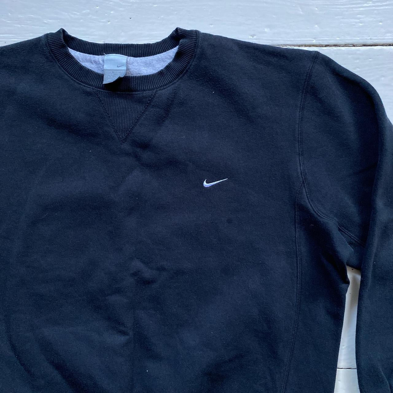 Nike Swoosh Vintage Black Jumper (XL)