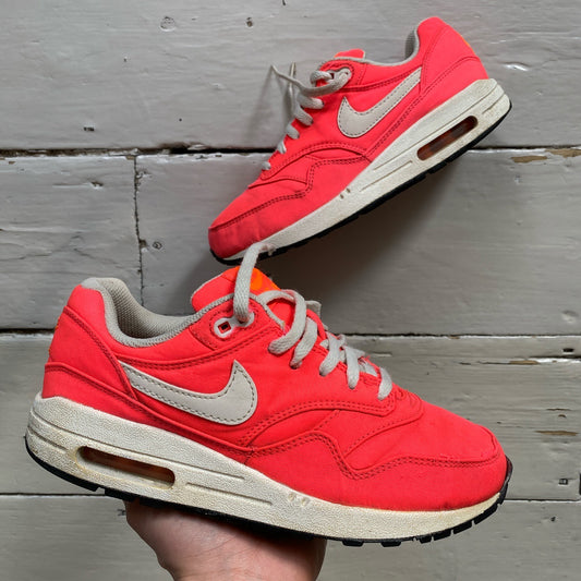 Nike Air Max 1 Pink and White (UK 5)