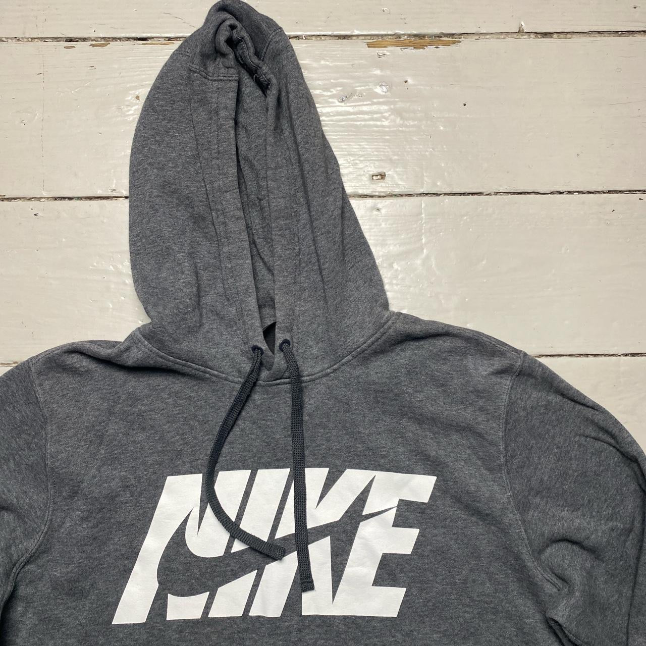 Nike Club Swoosh Grey Hoodie (Large)