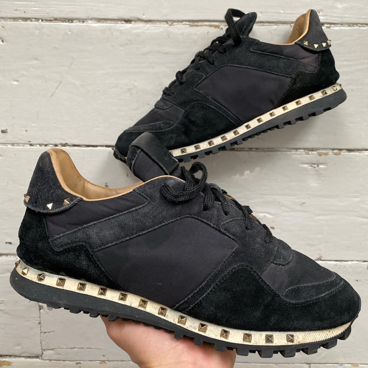 Valentino Rockrunner Black Trainers (UK 7)