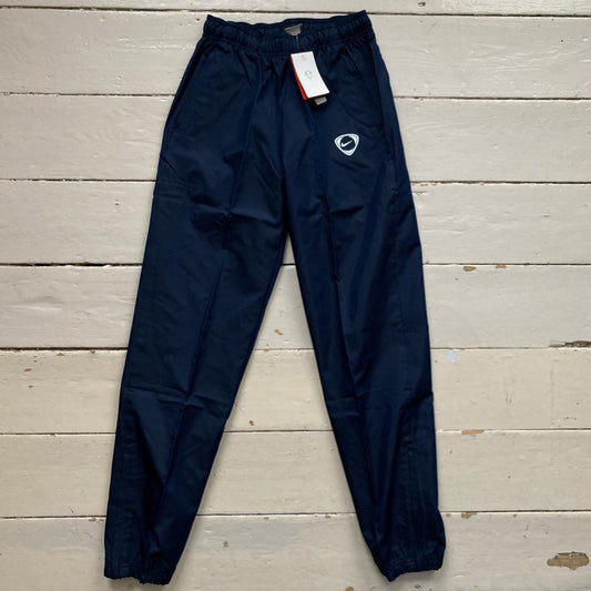 Nike Vintage Navy Swoosh Shell Bottoms (Womens Small)