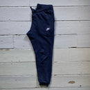Nike Swoosh Navy Joggers (Small)