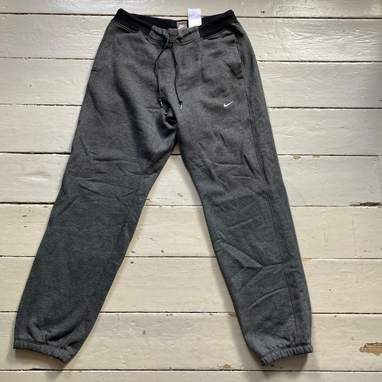 Nike Vintage Swoosh Grey Joggers (Large)