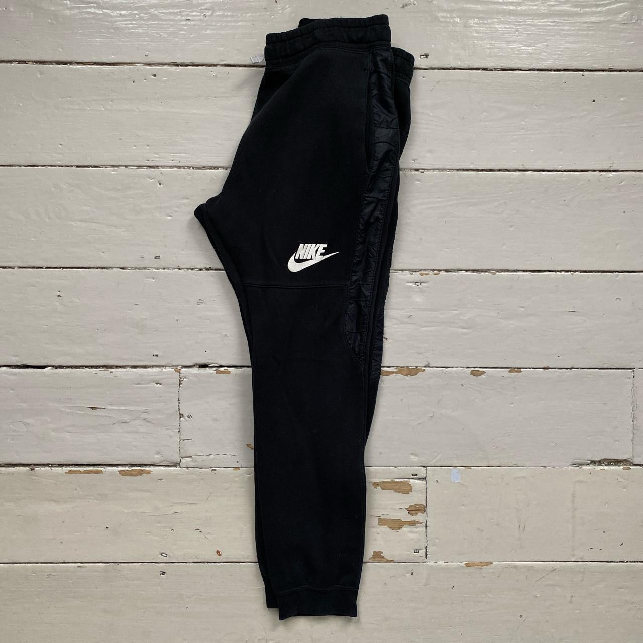 Nike Swoosh Black Joggers (Medium)