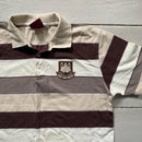 West Ham Brown Stripe Polo Shirt (XXL)