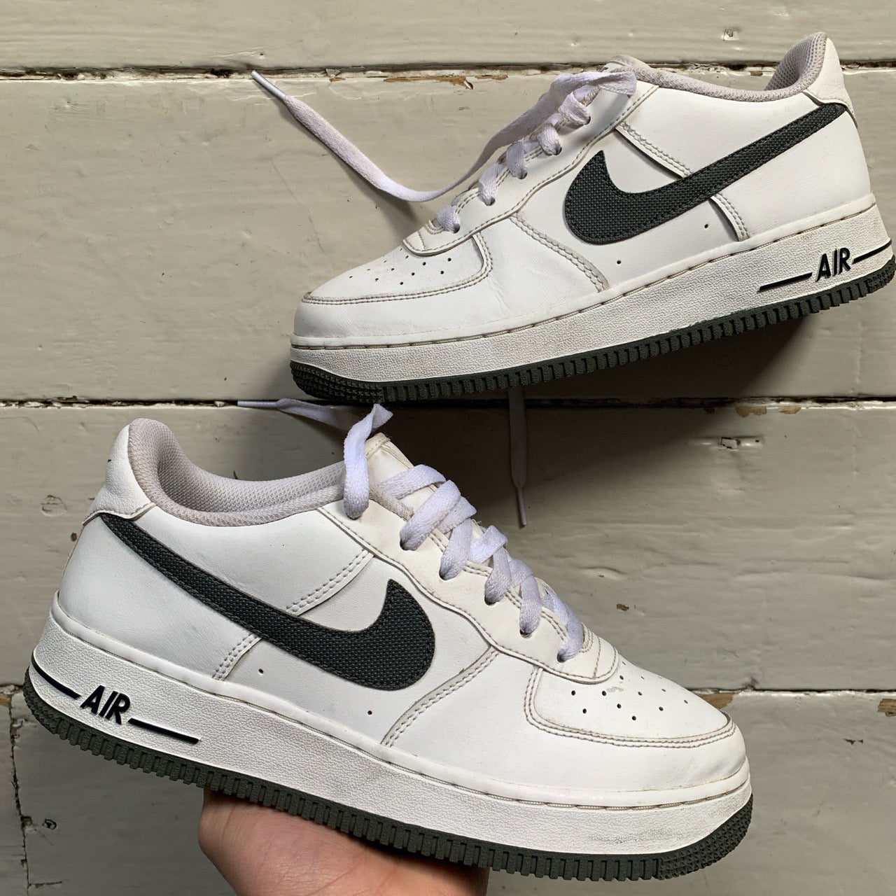 Nike Air Force 1 Grey and White (UK 6)