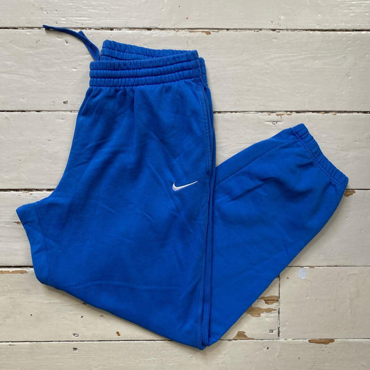 Nike Vintage Athletic Department Blue and White Joggers (Large)