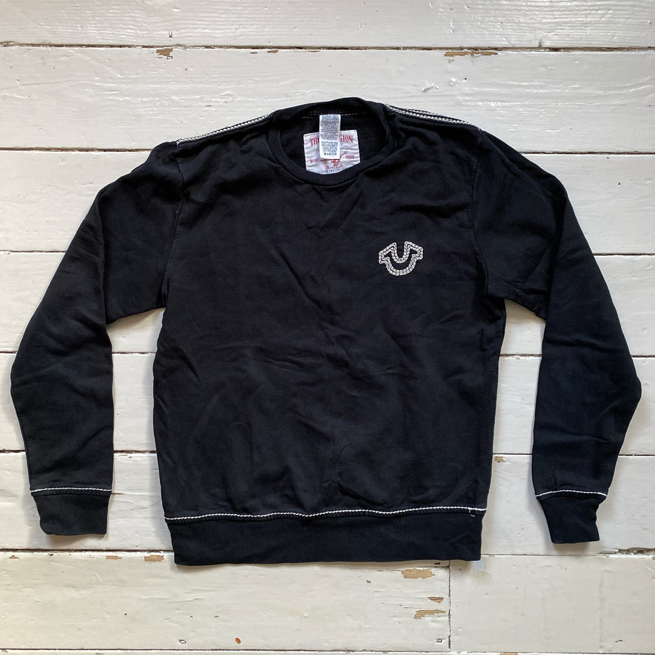 True Religion Stitch Contrast Jumper (Large)