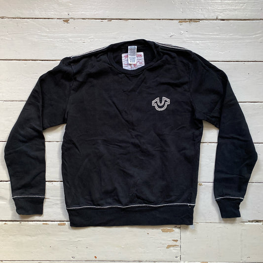 True Religion Stitch Contrast Jumper (Large)