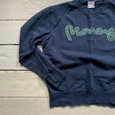 Money Clothing Navy and Green Jumper (XL)