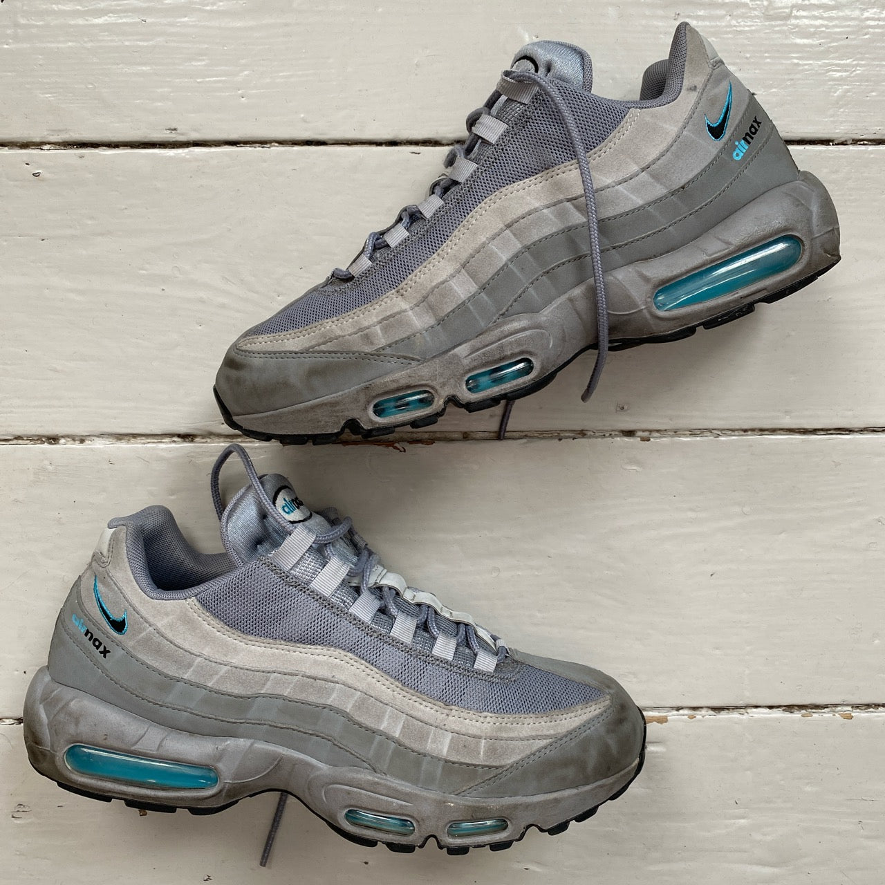 Nike Air Max 95 Grey and Blue (UK 10.5)