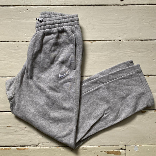 Nike Swoosh Grey Joggers (Small)