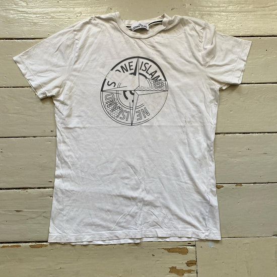 Stone Island White T Shirt (XL)