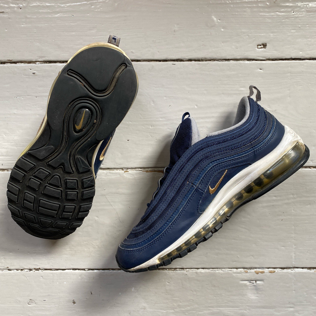 Nike Air Max 97 Navy and Gold (UK 8)