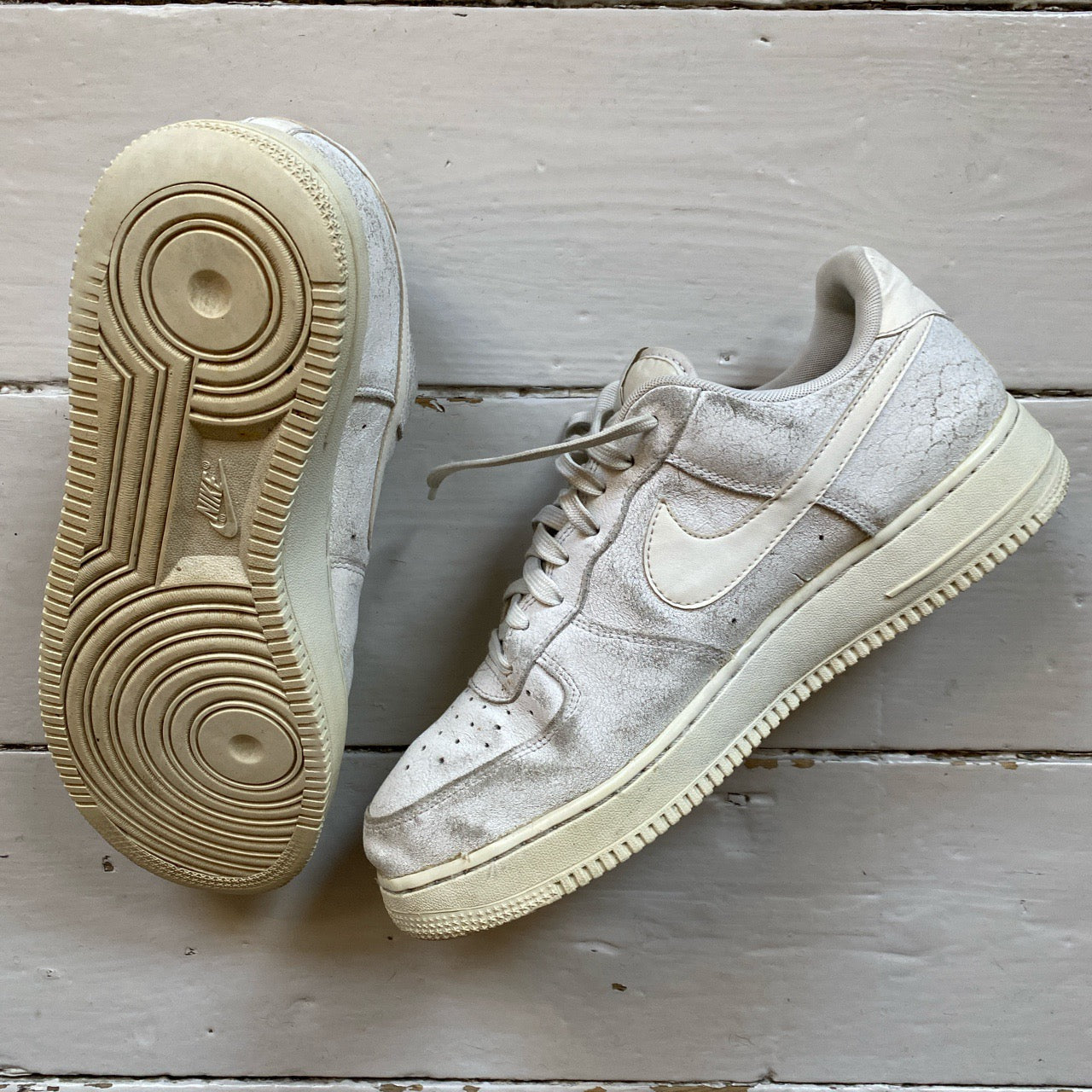 Nike Air Force 1 Suede White (UK 10)